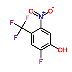 2-Fluoro-5-nitro-4-(trifluoromethyl)phenol结构式