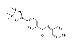 N-吡啶-4-基-4-(4,4,5,5-四甲基-[1,3,2]二噁硼烷-2-基)-苯甲酰胺结构式