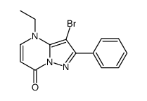 3-bromo-4-ethyl-2-phenylpyrazolo[1,5-a]pyrimidin-7-one Structure