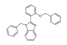 1-benzyl-2-(2-phenylmethoxyphenyl)benzimidazole结构式