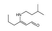 3-(3-methylbutylamino)hex-2-enal结构式