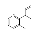 2-(1-methyl-2-propen-1-yl)-3-methylpyridine结构式