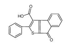 4-oxo-2-phenylindeno[2,1-b]thiophene-1-carboxylic acid结构式