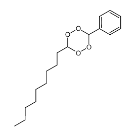3-phenyl-6-nonyl-1,2,4,5-tetroxan Structure