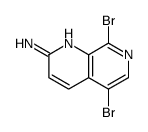 5,8-dibromo-1,7-naphthyridin-2-amine结构式