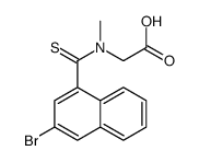 2-[(3-bromonaphthalene-1-carbothioyl)-methylamino]acetic acid结构式