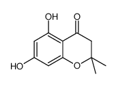 5,7-dihydroxy-2,2-dimethyl-2,3-dihydro-4H-chromen-4-one结构式