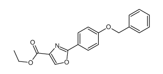 ethyl 2-(4-phenylmethoxyphenyl)-1,3-oxazole-4-carboxylate Structure