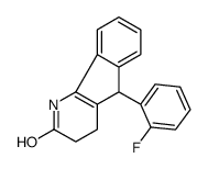 5-(2-fluorophenyl)-1,3,4,5-tetrahydroindeno[1,2-b]pyridin-2-one Structure