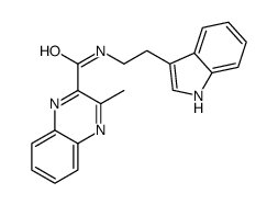 N-[2-(1H-indol-3-yl)ethyl]-3-methylquinoxaline-2-carboxamide结构式