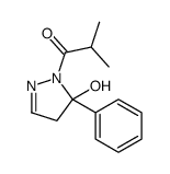 1-(5-hydroxy-5-phenyl-4H-pyrazol-1-yl)-2-methylpropan-1-one结构式