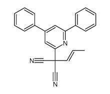 2-(4,6-diphenylpyridin-2-yl)-2-prop-1-enylpropanedinitrile Structure