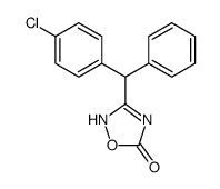 3-[(4-chlorophenyl)-phenylmethyl]-2H-1,2,4-oxadiazol-5-one结构式