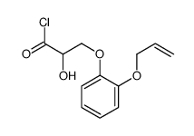 2-hydroxy-3-(2-prop-2-enoxyphenoxy)propanoyl chloride Structure