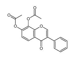 (8-acetyloxy-4-oxo-3-phenylchromen-7-yl) acetate结构式
