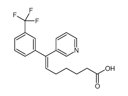 7-pyridin-3-yl-7-[3-(trifluoromethyl)phenyl]hept-6-enoic acid结构式