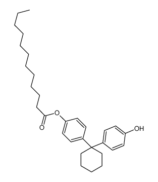 [4-[1-(4-hydroxyphenyl)cyclohexyl]phenyl] dodecanoate结构式