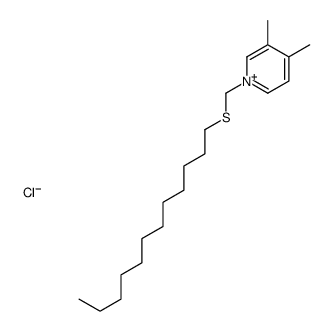 1-(dodecylsulfanylmethyl)-3,4-dimethylpyridin-1-ium,chloride Structure