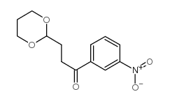 3-(1,3-DIOXAN-2-YL)-3'-NITROPROPIOPHENONE结构式
