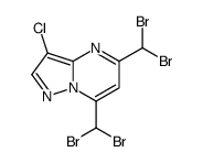 3-chloro-5,7-bis(dibromomethyl)pyrazolo[1,5-a]pyrimidine Structure