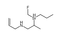 2-[fluoromethyl(propyl)silyl]-N-prop-2-enylpropan-1-amine结构式