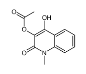 (4-hydroxy-1-methyl-2-oxoquinolin-3-yl) acetate结构式