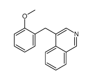 4-[(2-methoxyphenyl)methyl]isoquinoline结构式
