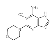 2-morpholin-4-yl-1-oxo-purin-6-amine结构式