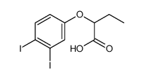 2-(3,4-diiodophenoxy)butanoic acid结构式