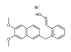 1-((6,7-dimethoxy-2-naphthalenyl)methyl)-2-((hydroxyimino)methyl)pyridinium bromide Structure