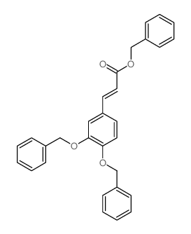 benzyl (E)-3-[3,4-bis(phenylmethoxy)phenyl]prop-2-enoate structure