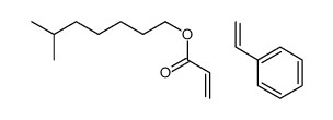 6-methylheptyl prop-2-enoate,styrene结构式