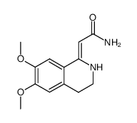 1-(carbamoylmethylene)-6,7-dimethoxy-1,2,3,4-tetrahydroisoquinoline结构式