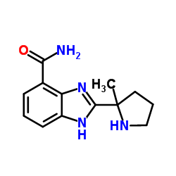 2-(2-Methyl-2-pyrrolidinyl)-1H-benzimidazole-4-carboxamide Structure