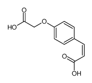 3-[4-(carboxymethoxy)phenyl]prop-2-enoic acid Structure
