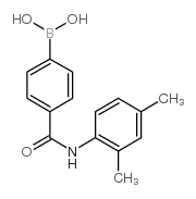 4-(2,4-二甲基苯基氨甲酰基)苯硼酸结构式