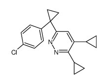 6-[1-(4-chlorophenyl)cyclopropyl]-3,4-dicyclopropylpyridazine Structure