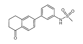 N-[3-(5-oxo-5,6,7,8-tetrahydronaphthalen-2-yl)phenyl]methanesulfonamide Structure
