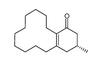(R)-15-methyl-bicyclo[10.4.0]hexadec-1(12)-en-13-one Structure