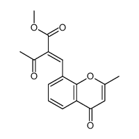 methyl 2-[(2-methyl-4-oxo-4H-chromen-8-yl)methylene]-3-oxobutanoate Structure