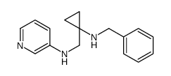 N-[[1-(benzylamino)cyclopropyl]methyl]pyridin-3-amine结构式