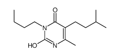 3-butyl-6-methyl-5-(3-methylbutyl)-1H-pyrimidine-2,4-dione Structure