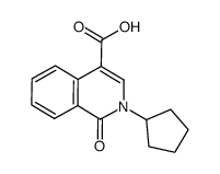 2-cyclopentyl-1-oxo-1,2-dihydroisoquinoline-4-carboxylic acid Structure