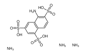 triammonium 5-aminonaphthalene-1,3,6-trisulphonate Structure