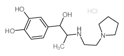 4-[1-hydroxy-2-(2-pyrrolidin-1-ylethylamino)propyl]benzene-1,2-diol structure