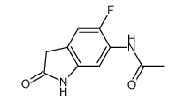 N-(5-fluoro-2-oxo-2,3-dihydro-1H-indol-6-yl)-acetamide Structure