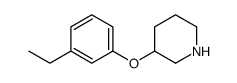 3-(3-Ethylphenoxy)piperidine Structure