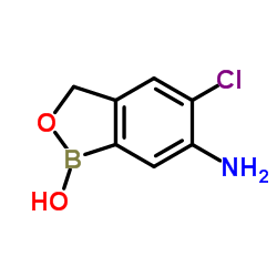 6-Amino-5-chloro-2,1-benzoxaborol-1(3H)-ol Structure