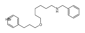 N-benzyl-6-(3-phenylpropoxy)hexan-1-amine,hydrobromide Structure