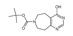 4-hydroxy-5,6,8,9-tetrahydro-pyrimido[4,5-d]azepine-7-carboxylic acid tert-butyl ester结构式